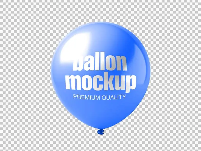 Mockup on Round Metallised Globe on Transparent Background