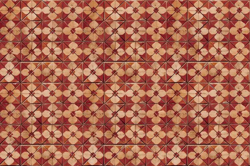 Spanish-Style Terracotta Floor Pattern
