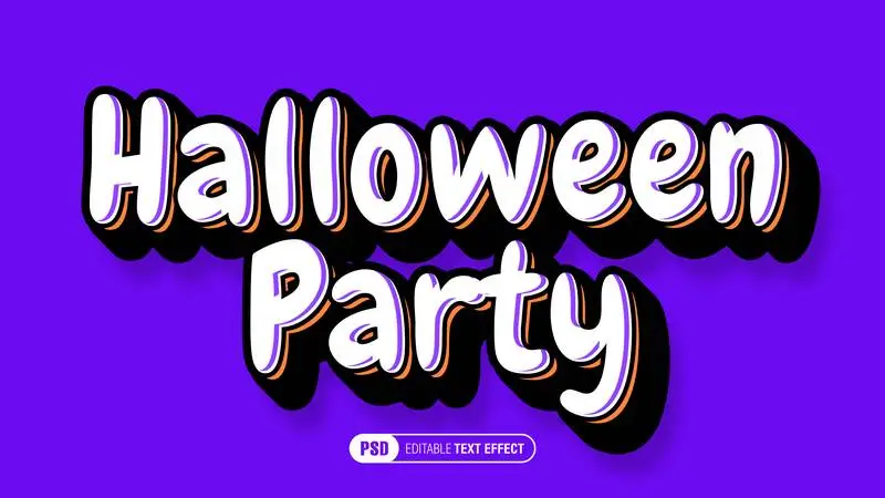 Editable Cartoon Halloween Text Effect
