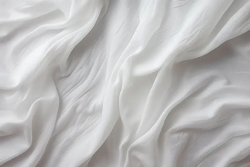 Photo of a Soft White Cotton Fabric