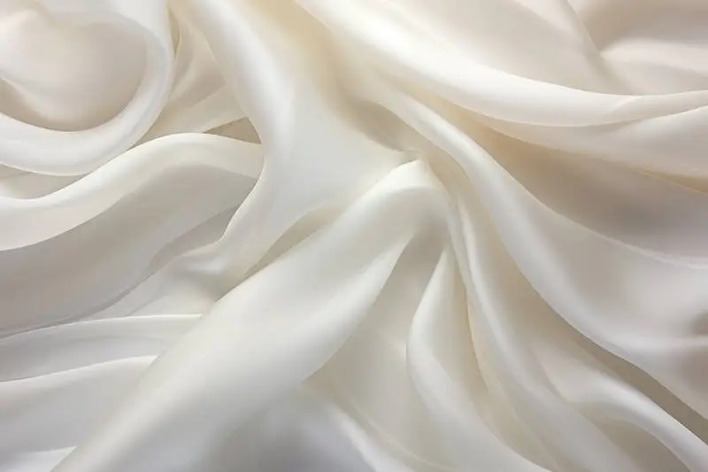 White Silk Fabric Texture