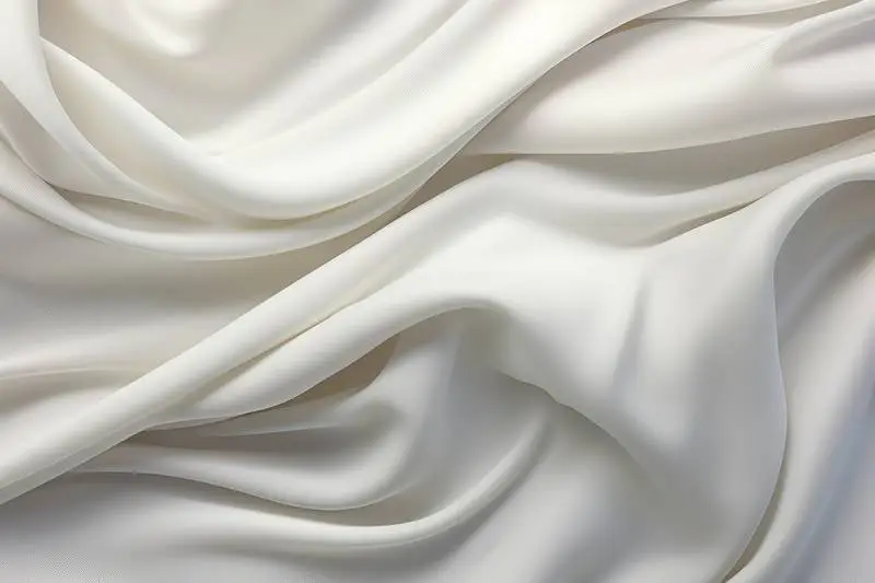 Soft White Silk Fabric Texture