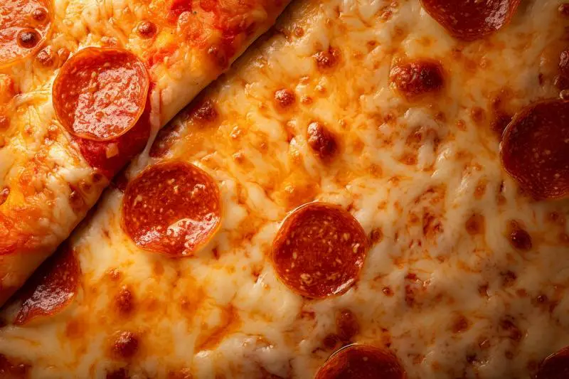 Close-up of a Delicious Freshly Made Pepperoni Pizza
