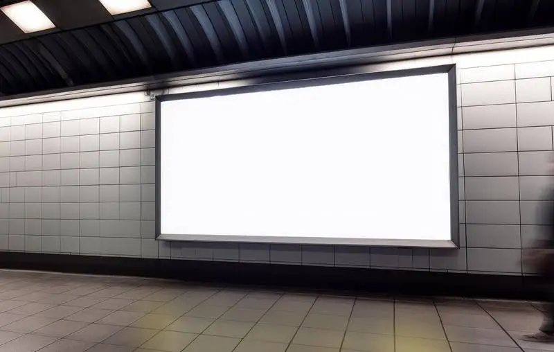 Blank Image of Metro Station Wall Poster