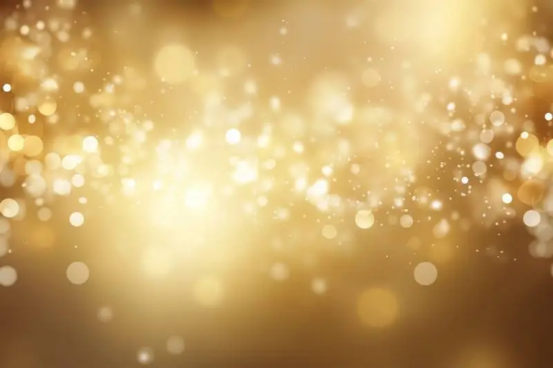 Image of a Burst of Blurred Light on a Golden Background