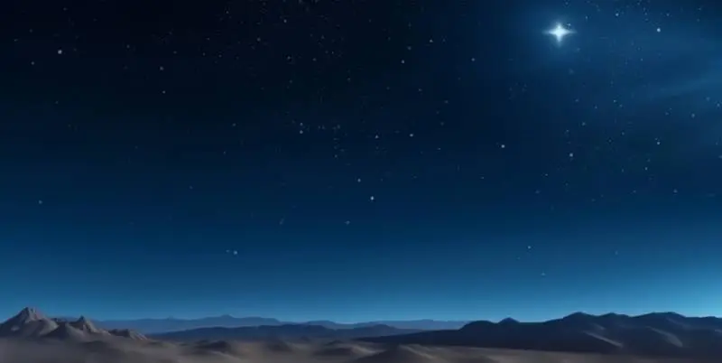 Image of Desert at Night for The Three Wise Men