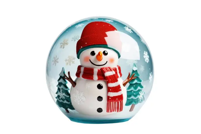 Image of Snowball Isolated Without Base on White Background