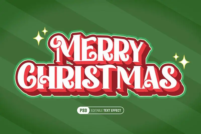 Editable Christmas Cool Text Effect