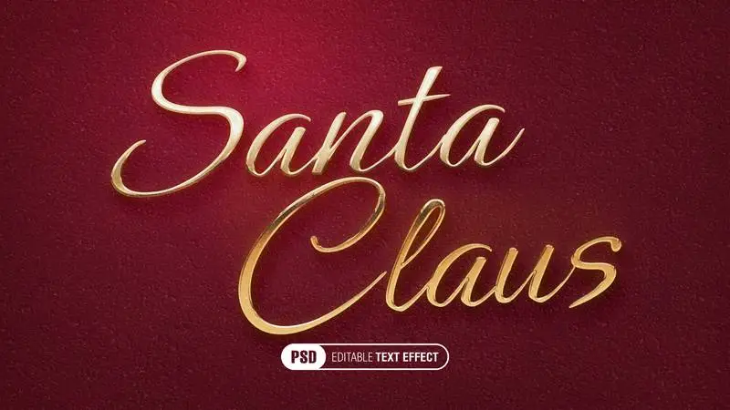 Editable Christmas Text Effect