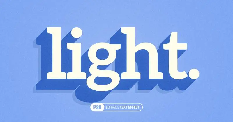 Simple 3D Soft Shadow Text Effect