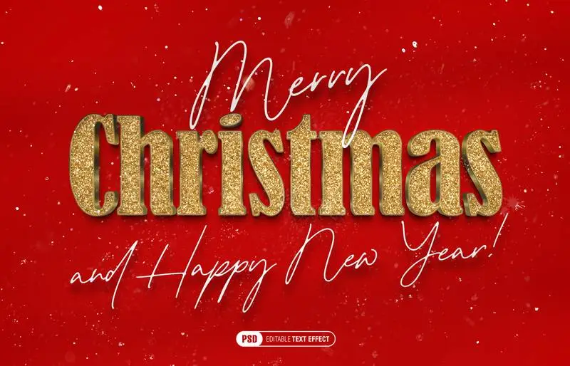 Editable Elegant Glitter Text Effect