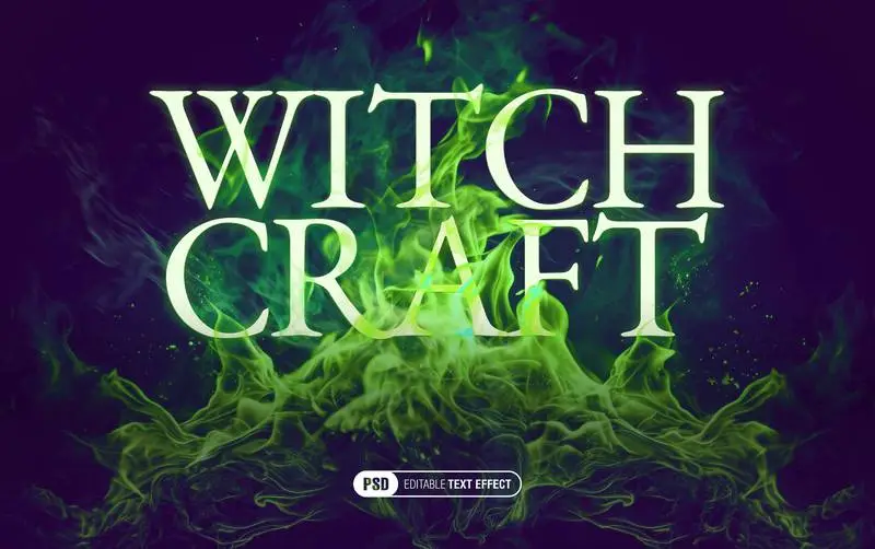 Witchcraft Spell Editable Text Effect