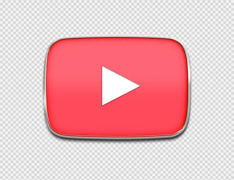 YouTube Logo in Enamelled Sheet Metal Style