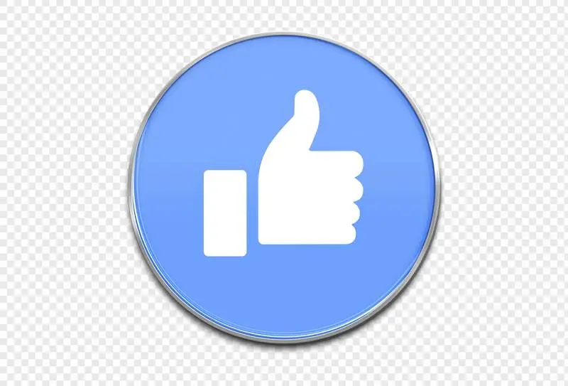 Like Icon in Round Enamelled Sheet Metal Style