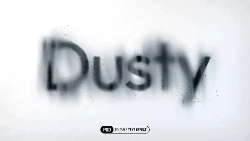 Editable Dusty Text Effect