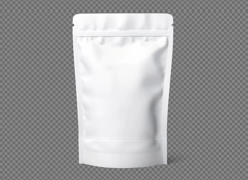 Flexible Blank Plastic Container Isolated on Transparent Background