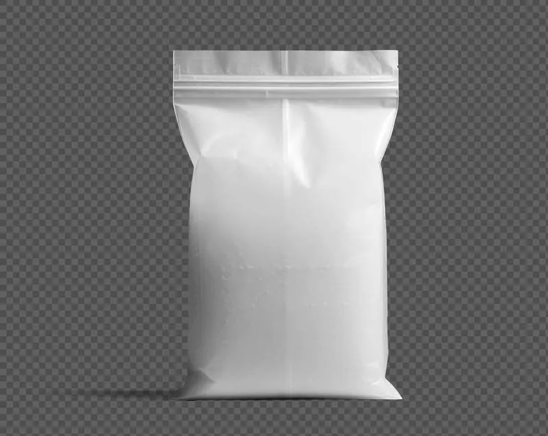 Transparent Plastic Bag Isolated on Transparent Background
