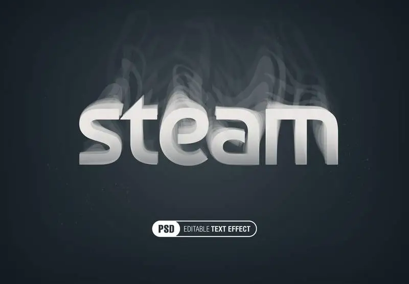 White Smoke Editable Text Effect