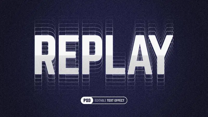 Editable Vibrant Blue Text Effect