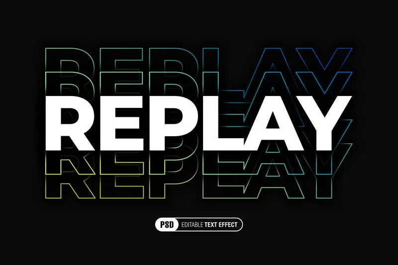 Editable Graphic Gradient Text Effect