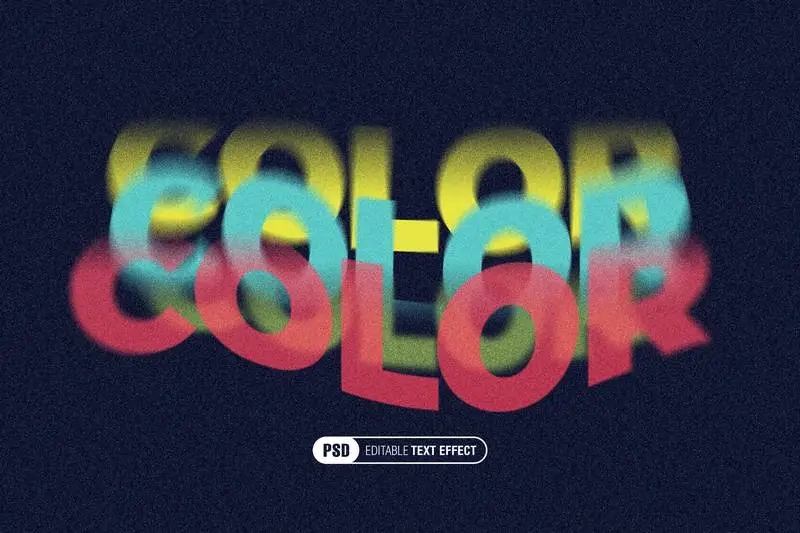 Wavy Colored Text Effect