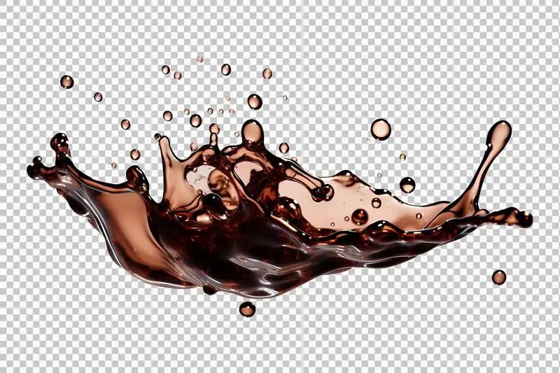 Liquid Splash Isolated on a Transparent Background