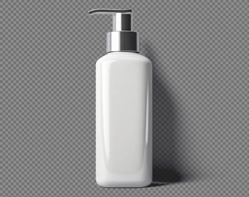 White Ceramic Dosing Canister Isolated on a Transparent Background
