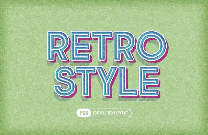 Editable Retro Market Text Effect