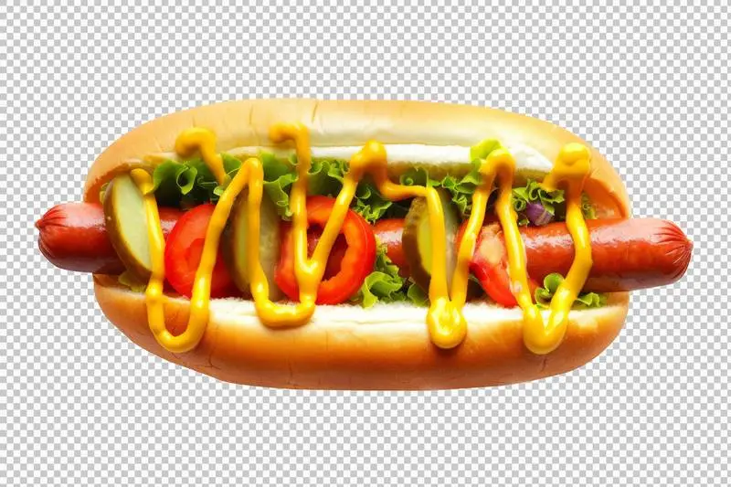 Hot Dog Isolated on a Transparent Background