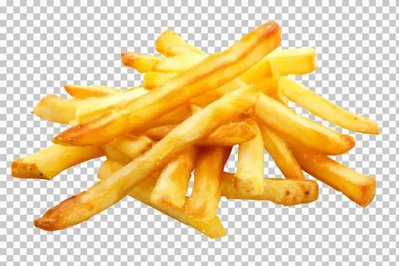 French Fries Isolated on a Transparent Background