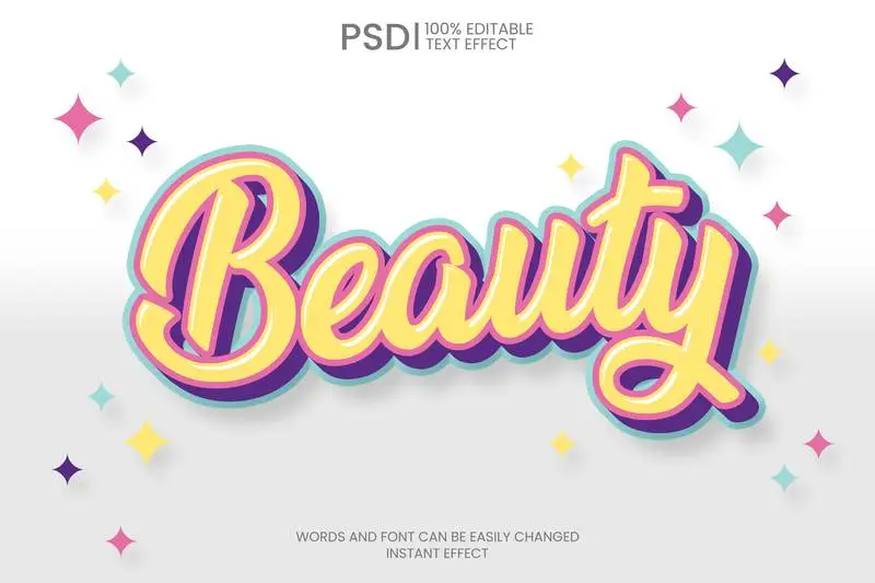 Editable Beauty Text Effect