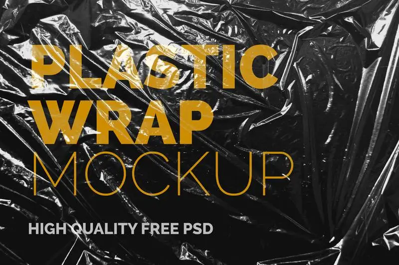 Transparent Plastic Wrap Mockup