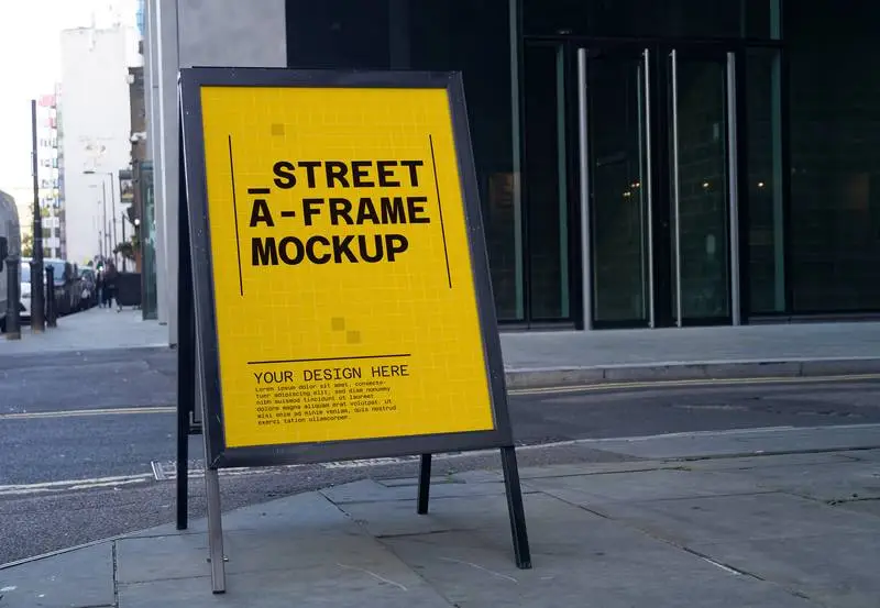 Ad Street Frame Mockup