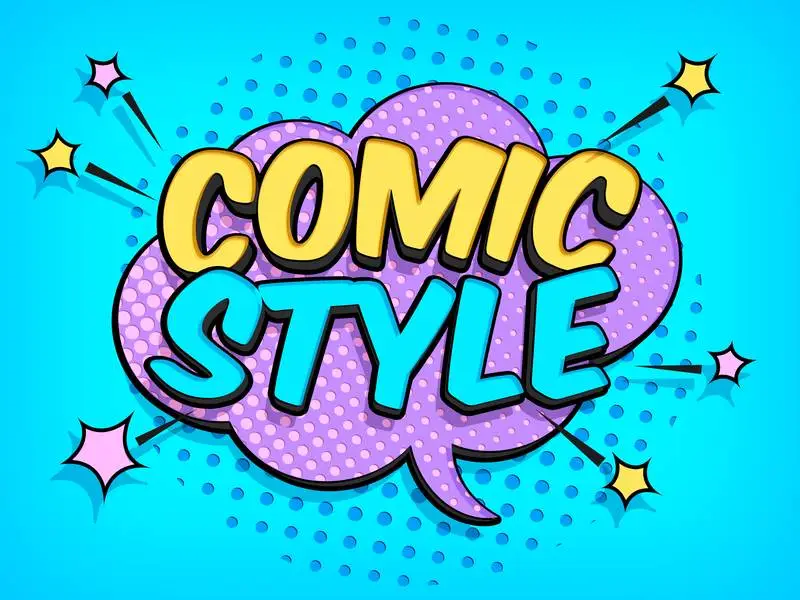 Comic Bubble Text Effect