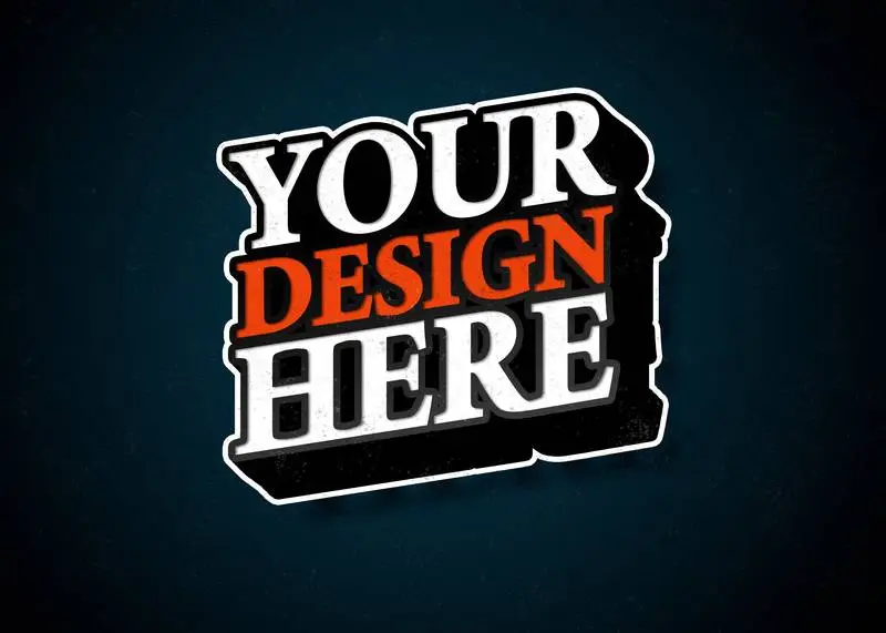 Text Effect for Logo with Comic Effect, Grain, and Shadow