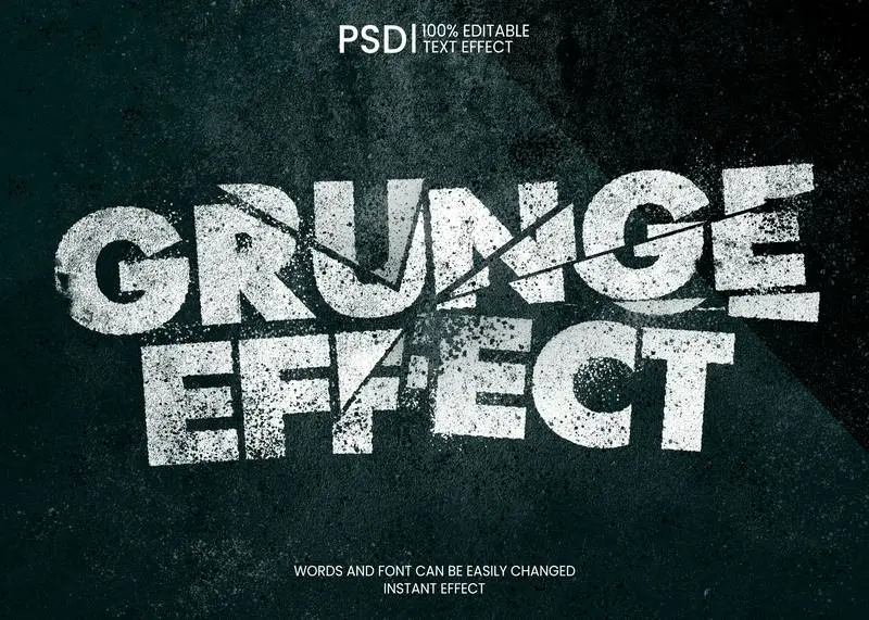 Grunge Broken Text Effect