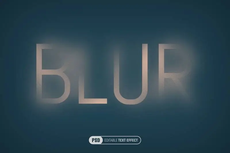 Editable Blurred Text Effect