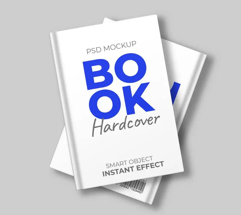 Book Hardcover Mockup PSD