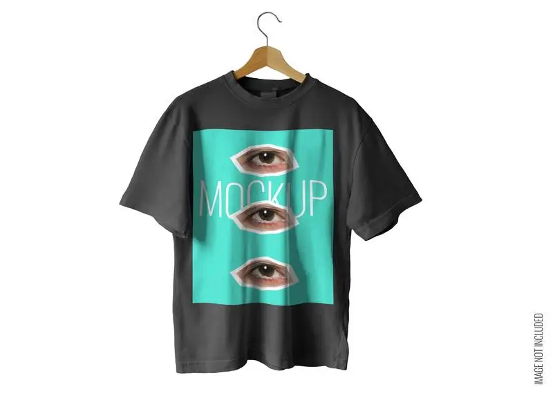 Black T-Shirt Mockup PSD