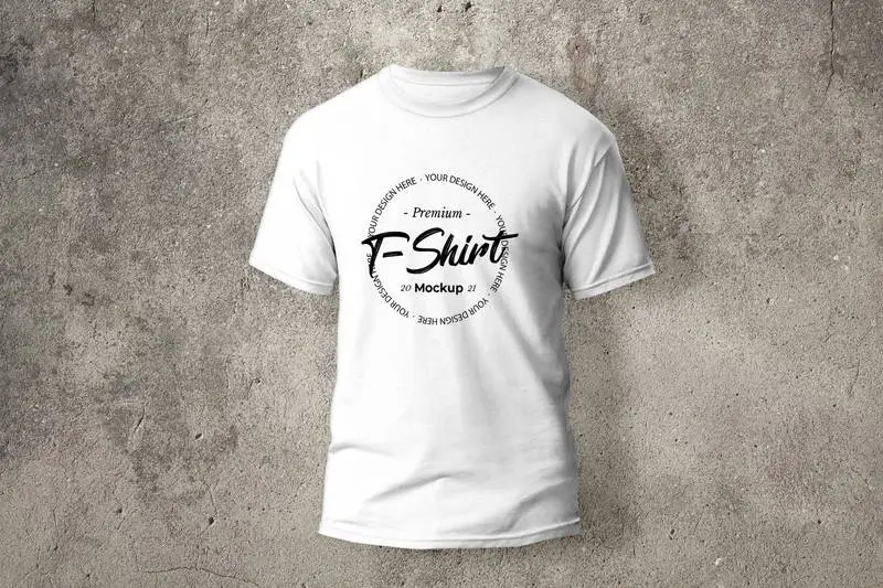White T-Shirt Mockup PSD Templates