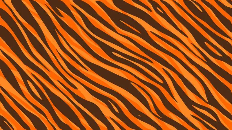 Tiger Fur Print Vector