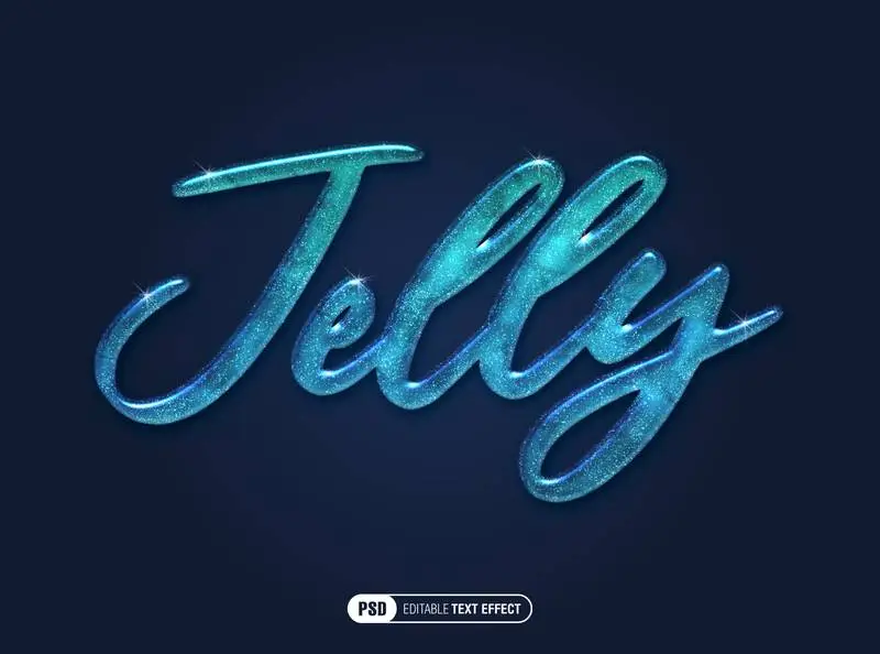 Jelly Text Effect PSD