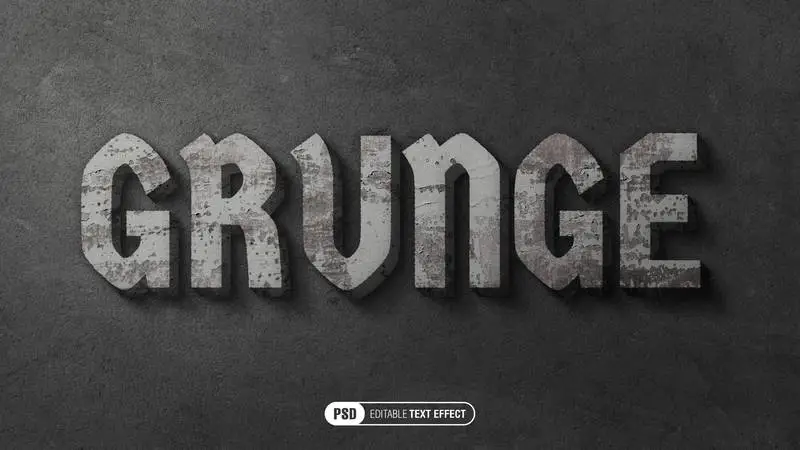 Grunge Text Effect Vintage
