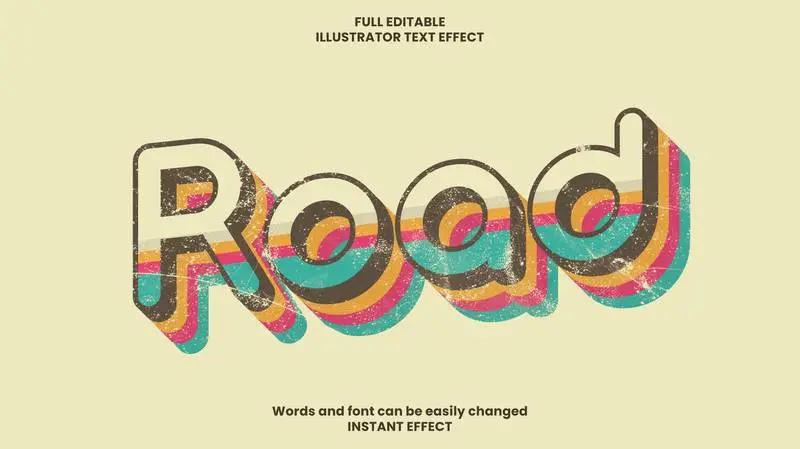 Retro Text Effect Stylish