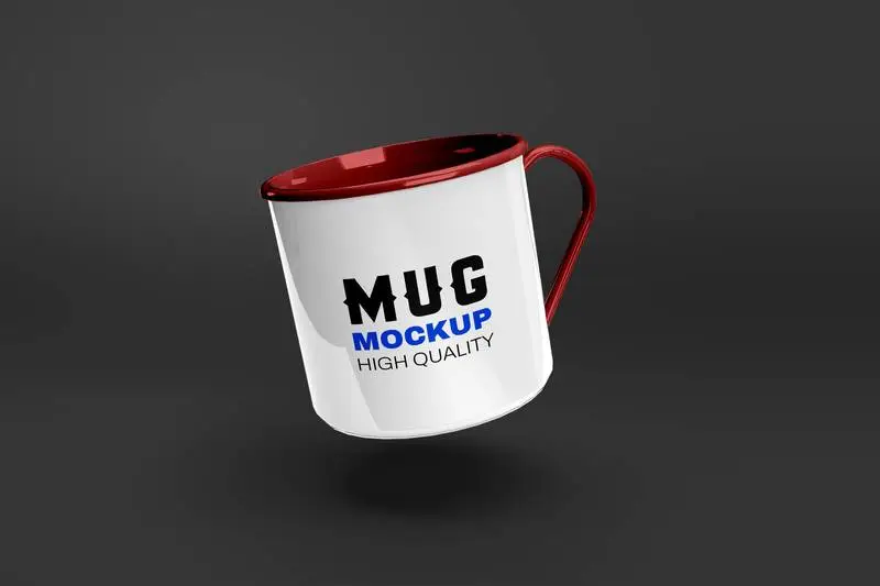 Metallic Mug Mockup PSD