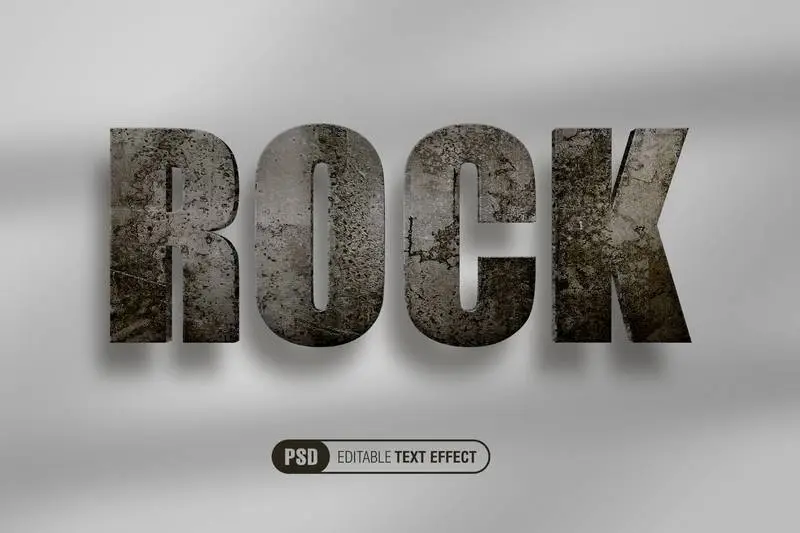 Black Friday Stone Text Effect PSD