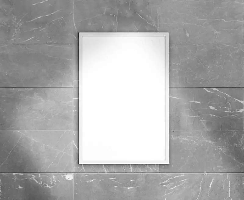 White Crumpled Poster on Gray Tiles Surface Photo