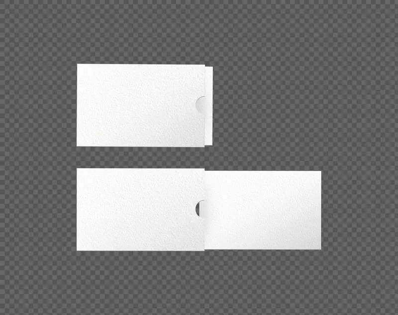 White Business Cards with Folder PNG