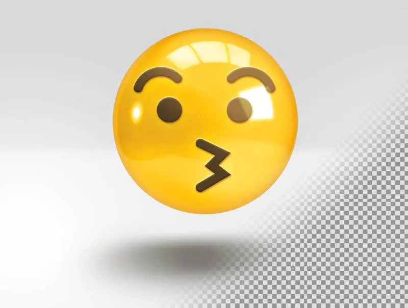 Circular 3D Emoji with Funny Smile Sticking Out Tongue PNG