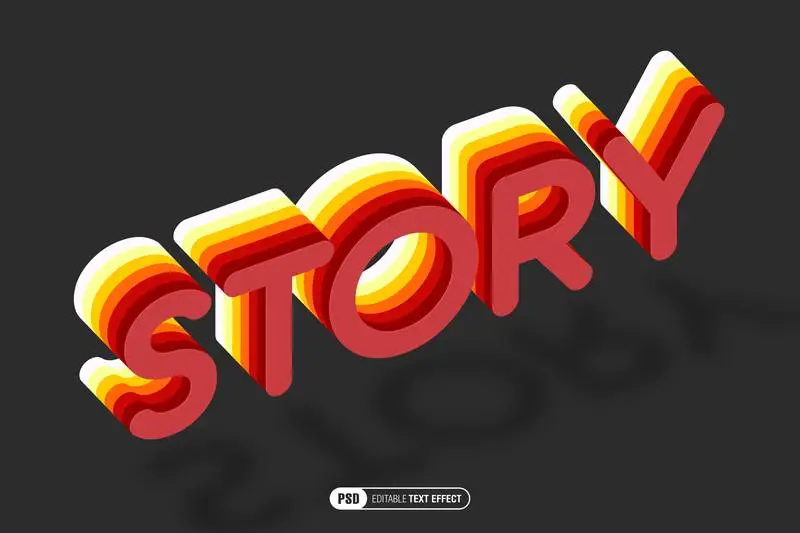 Editable Color Layers Text Effect PSD